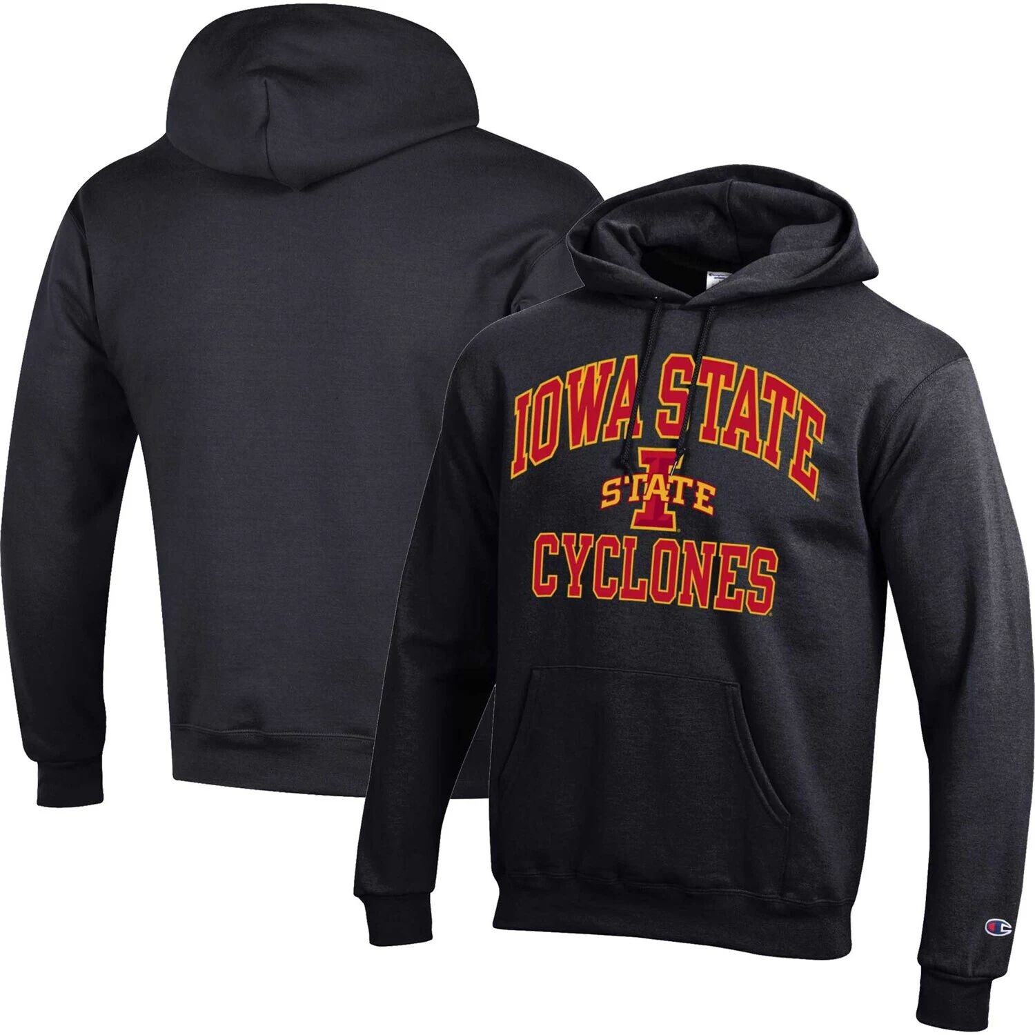 

Мужской черный пуловер с капюшоном Iowa State Cyclones High Motor Champion