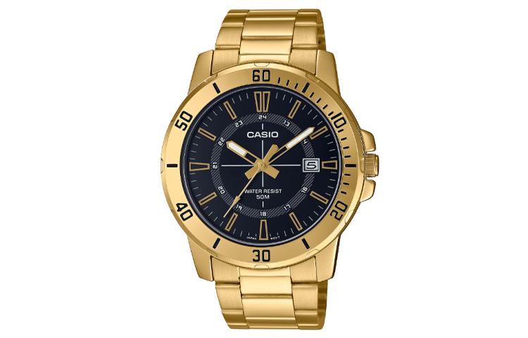 

CASIO Мужские стандартные черные часы MTP-VD01G-1C