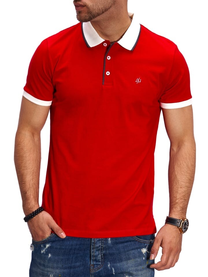 

Футболка поло Jack & Jones, красный