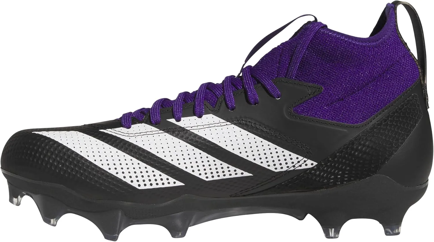 

Футбольные бутсы Adidas Adizero Impact для взрослых, унисекс, черный/белый/фиолетовый