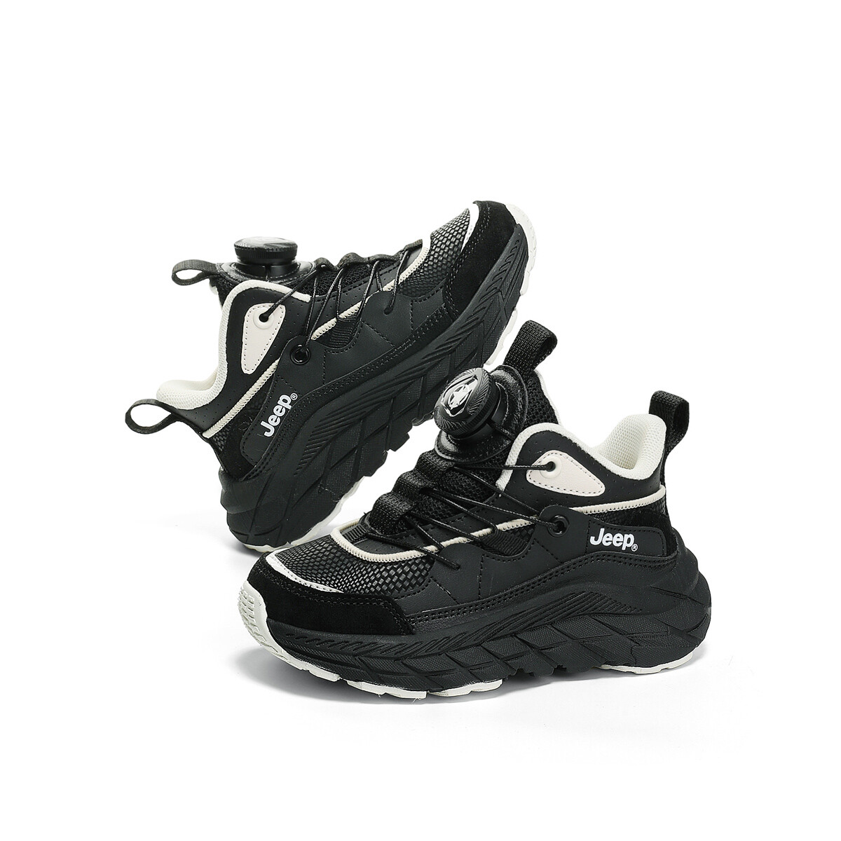 Кроссовки Jeep Kids Lifestyle Shoes Kids Low-top Panda Black, цвет Panda Black — фото 3