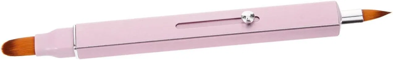 Кисть для губ Beaupretty двойная розовая 11.5 см