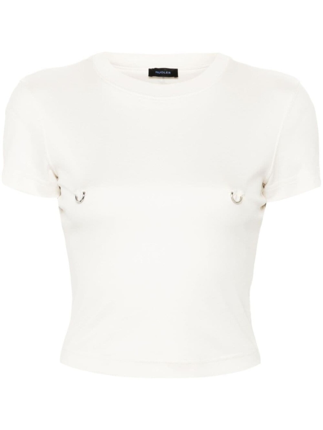 

Mugler футболка с пирсингом для малышей, белый