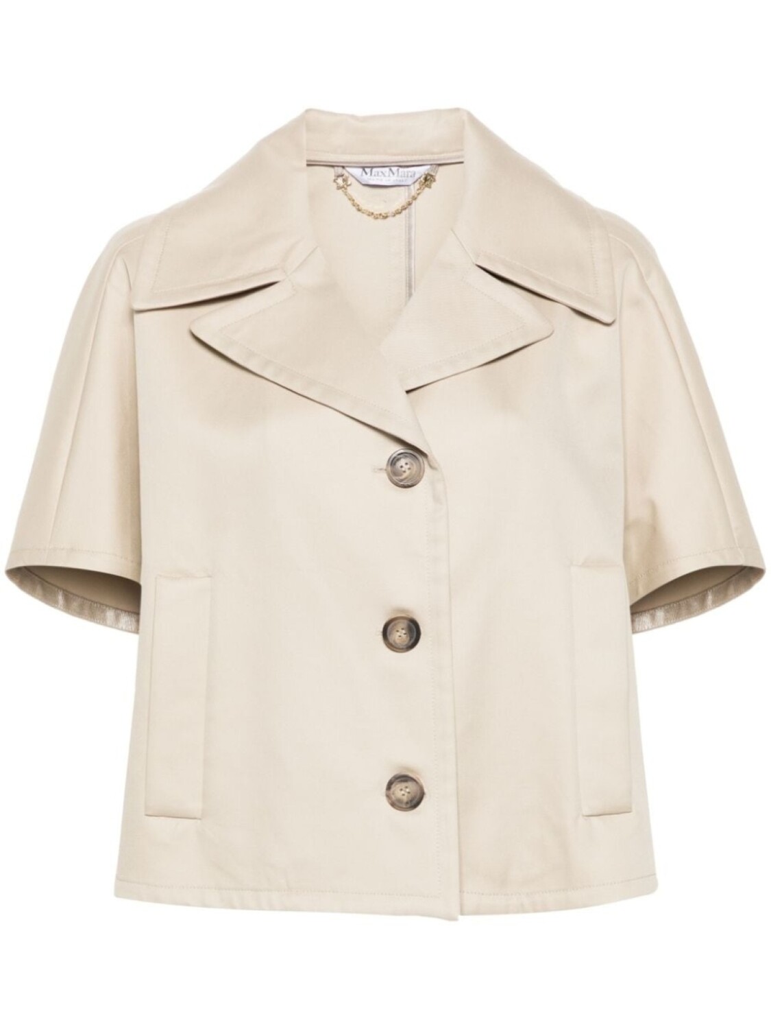 

Короткий кейп Veggia Max Mara, нейтральный цвет