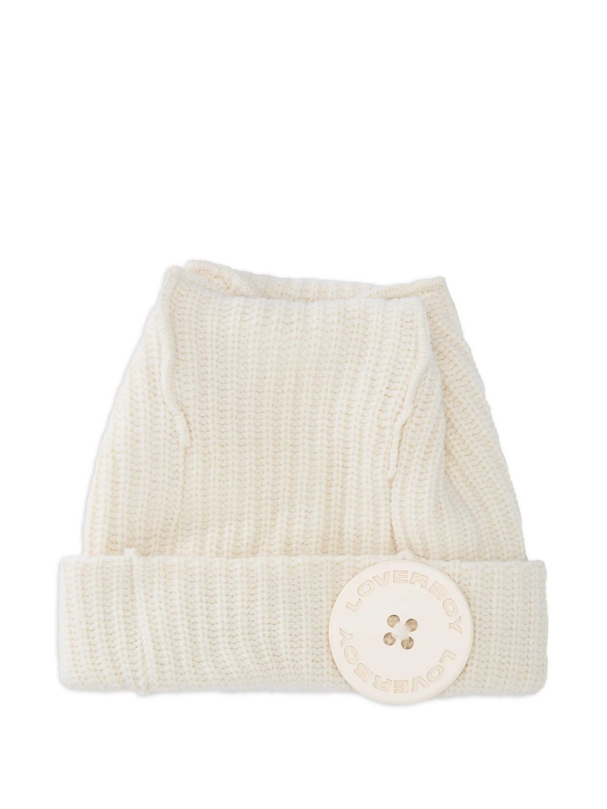 

Вязаная шапка бини Charles Jeffrey Loverboy, белый