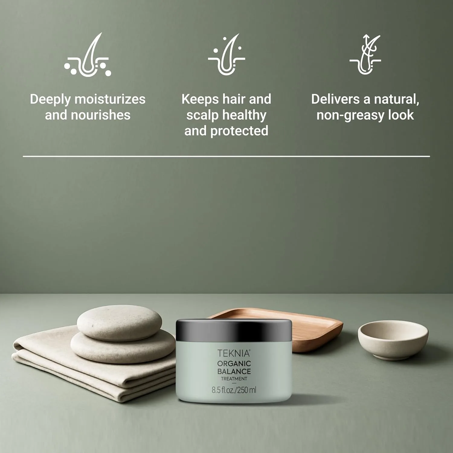 LAKMÉ Teknia Organic Balance Treatment, увлажняющая маска для волос, средство для глубокого увлажнения волос, 8,5 жидких унций — фото 3