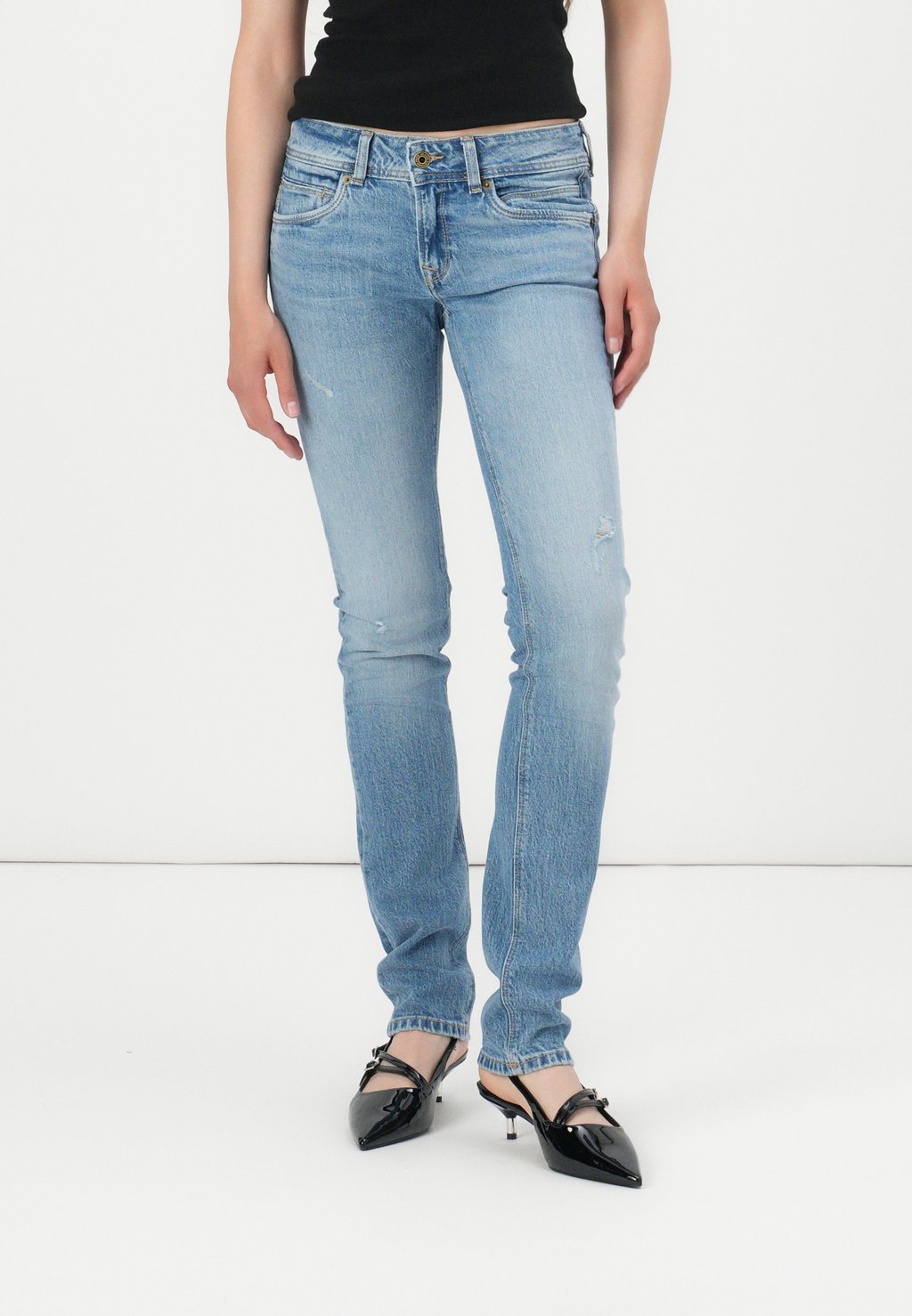 

Джинсы облегающего кроя ICONIC BROOKE Pepe Jeans, цвет Blue Denim