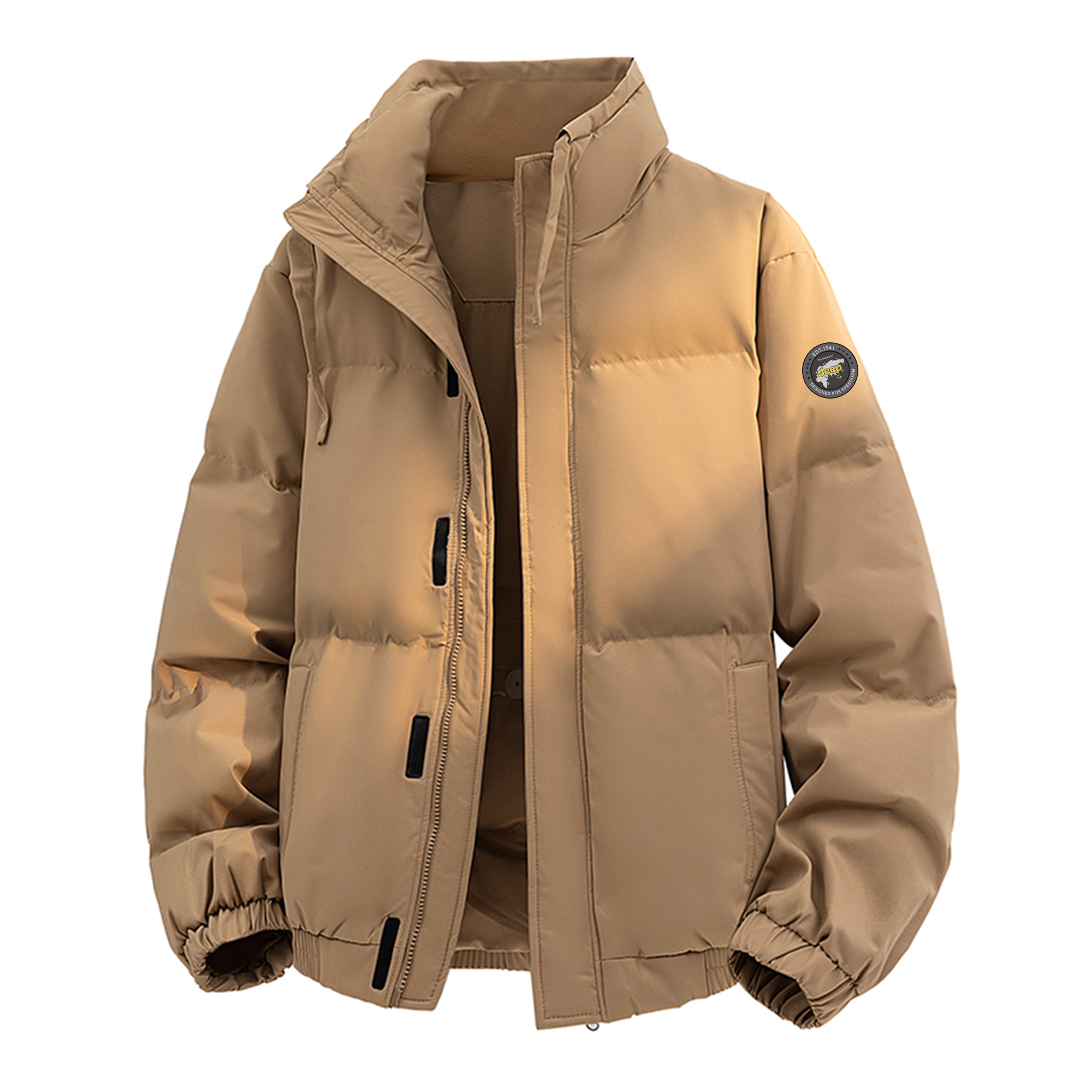 

Пуховик Unisex с воротником стойкой утепленный Jeep, caramel