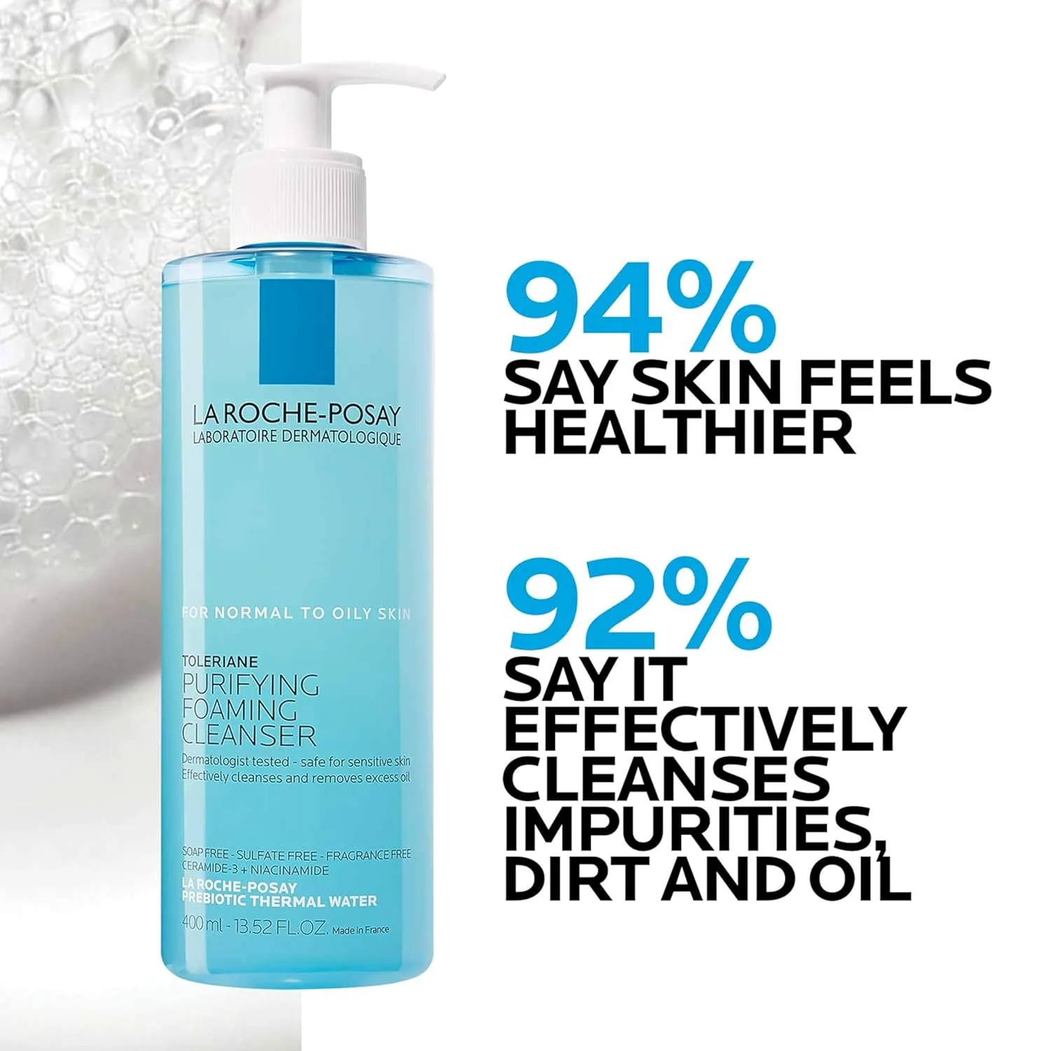 La Roche Posay Toleriane очищающее средство + увлажняющий крем Toleriane Double Repaire + сыворотка Hyalu B5 La Roche-Posay — фото 2