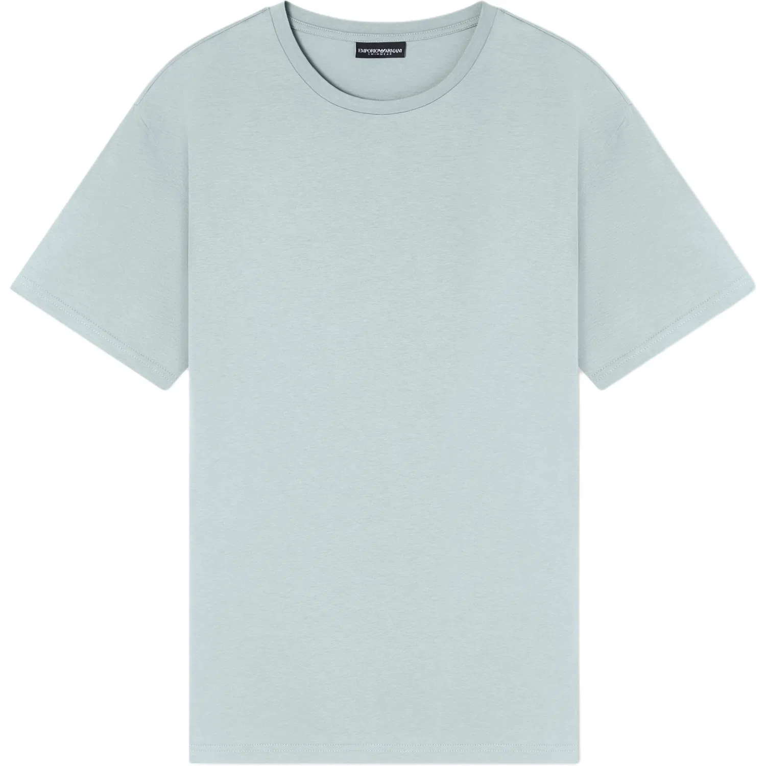 Футболка мужская sky blue, круглый вырез, прямой крой EMPORIO ARMANI