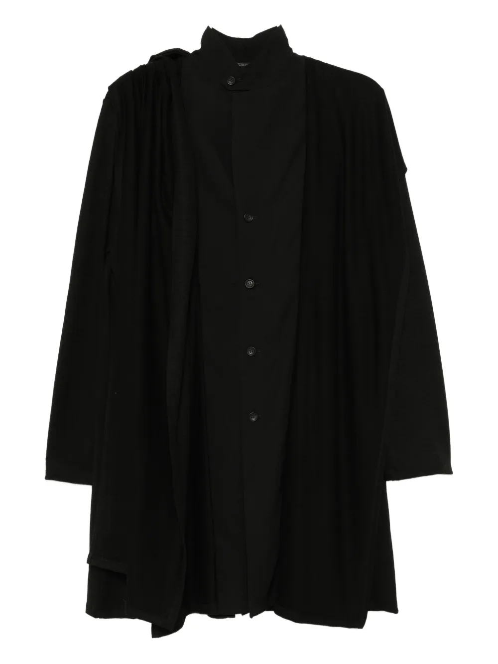 

Шерстяная блузка Yohji Yamamoto, черный