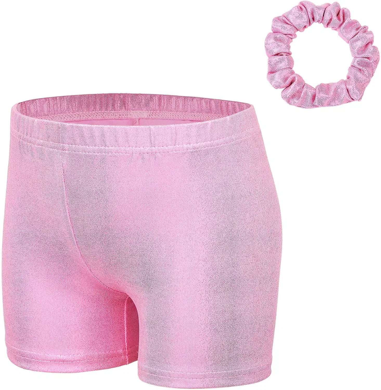 XFGIRLS Little Big Girls Sparkle Dance Black Tumbling Shorts Sports Gymnastics Bottoms for Toddler