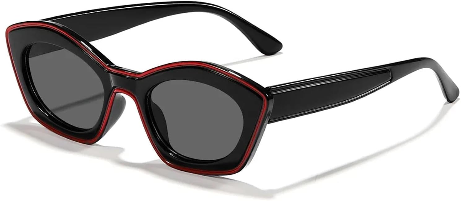 

Солнцезащитные очки с защитой от УФ-излучения UV400 | Линзы цвета «кошачий глаз» | Для женщин и мужчин, для занятий спортом на открытом воздухе и вождения DSVIGF, Black