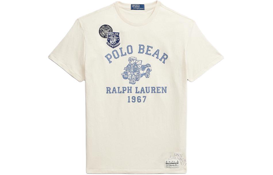 Polo Ralph Lauren Футболка SS24 мужская выбеленная белая — фото 3