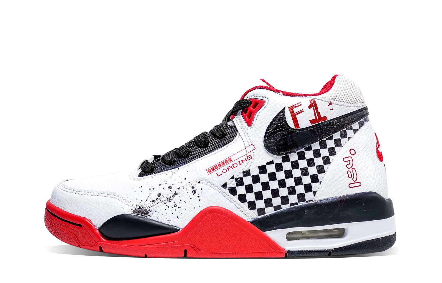

Кроссовки Nike Flight Legacy Vintage Basketball Shoes Unisex Mid-top Red/Black, белый