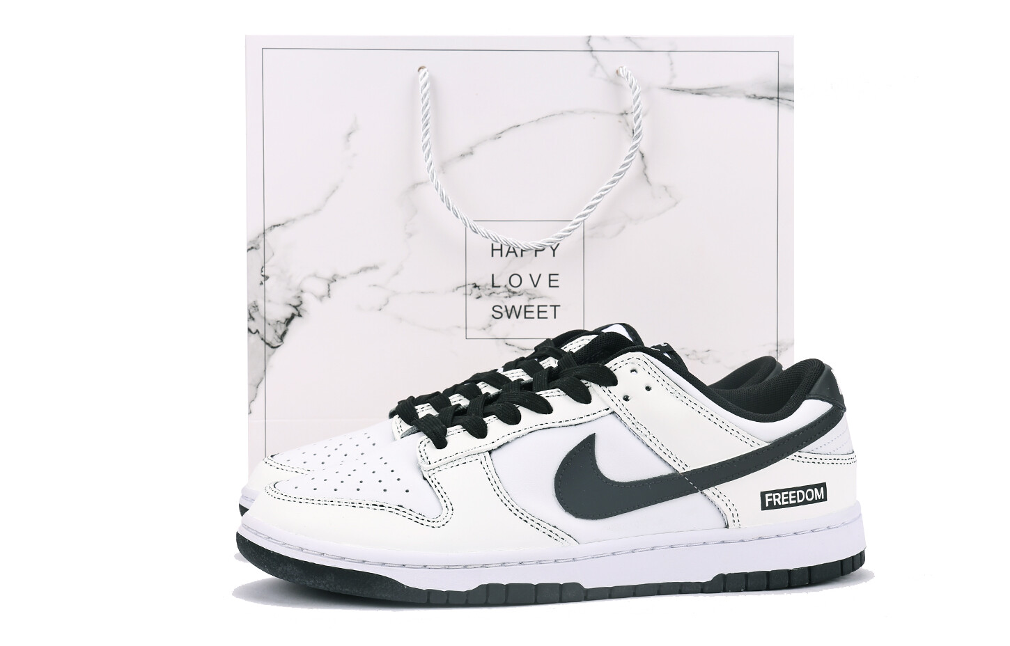 

Кроссовки Nike Dunk Skateboarding Shoes Unisex Low-top White, белый