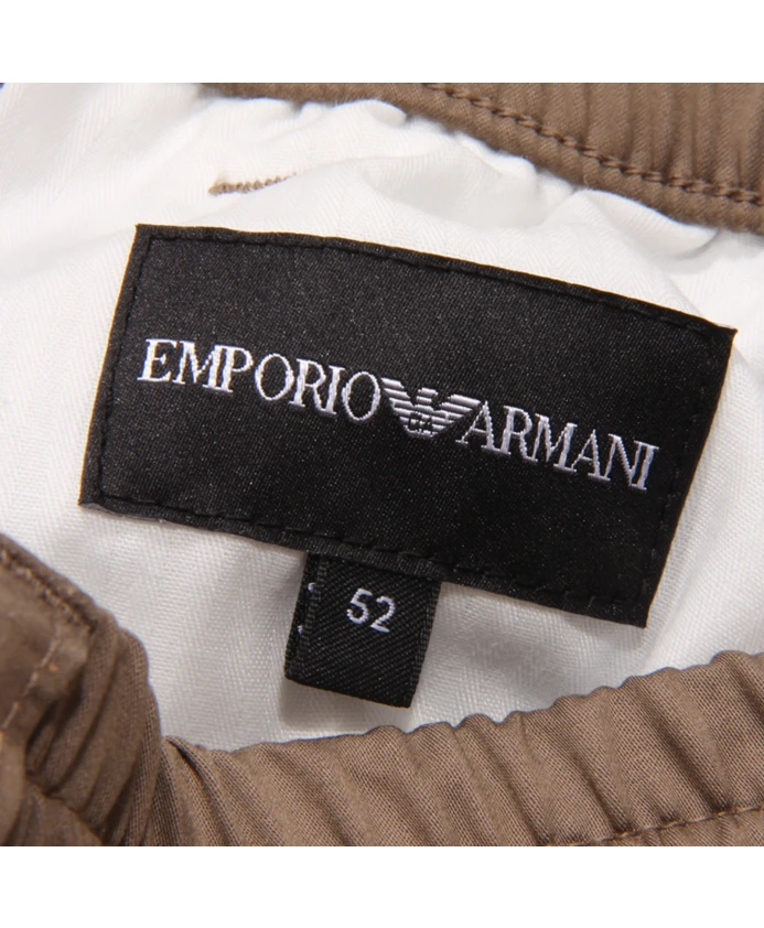 Зеленые брюки 3r1pf5 1nsez модель Emporio Armani, коричневый — фото 4