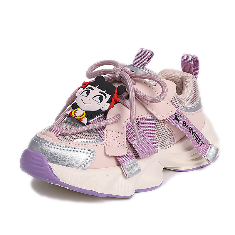 

Нескользящие, износостойкие, дышащие низкие детские кроссовки для повседневной носки RHOBESAM, фиолетовый