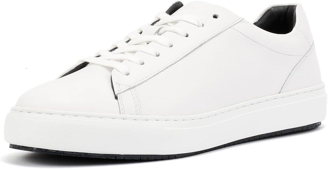 Мужские белые кроссовки Ben Sherman Ace Cupsole из кожи — фото 3