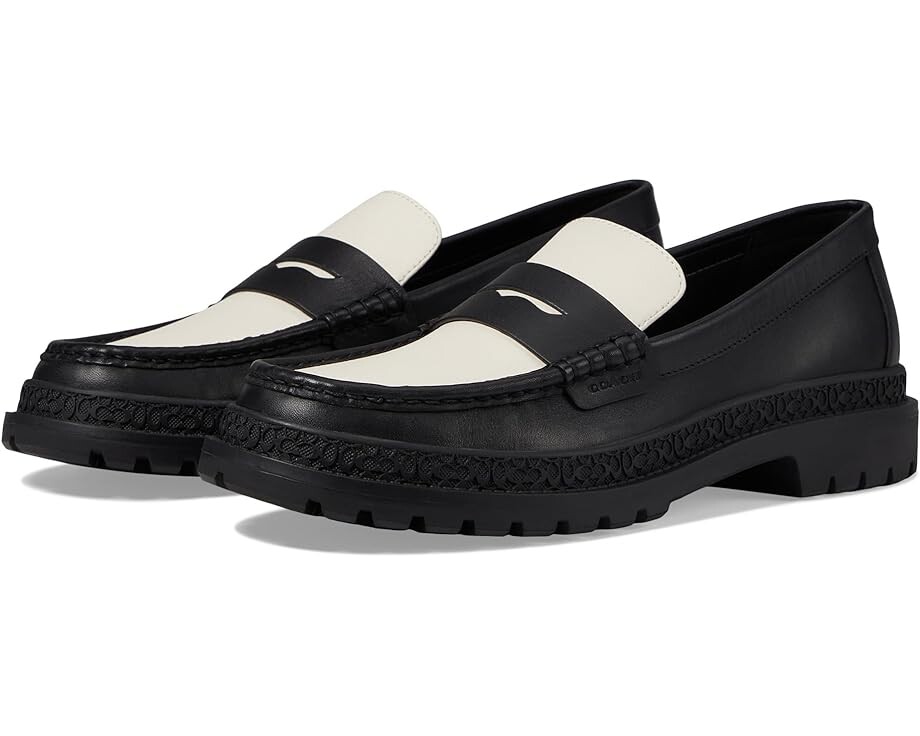 

Лоферы COACH Cooper Loafer, цвет Black /Chalk