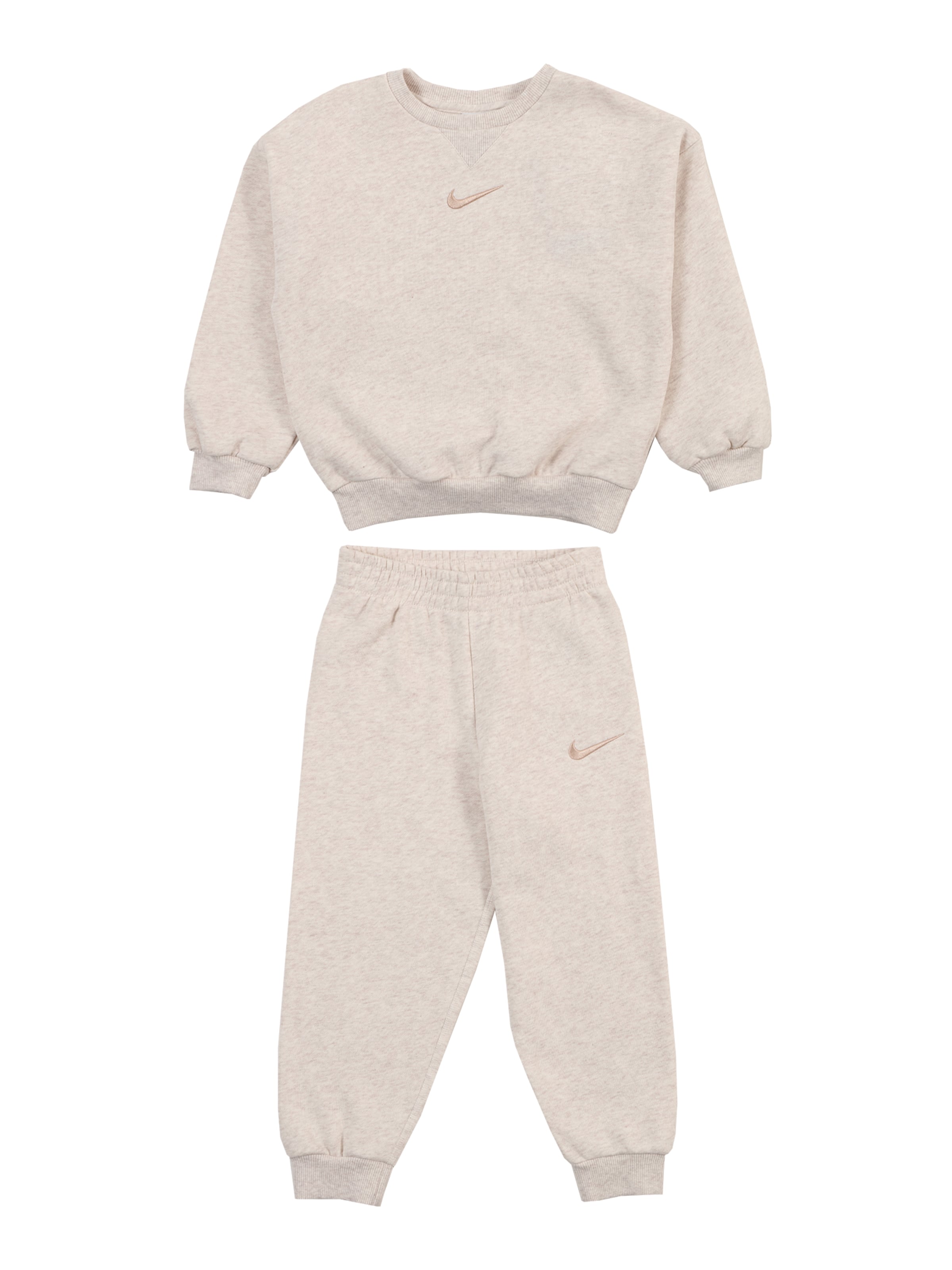 Nike Sportswear Спортивный костюм 'Essential' в цвете айвори, крапчатый бежевый