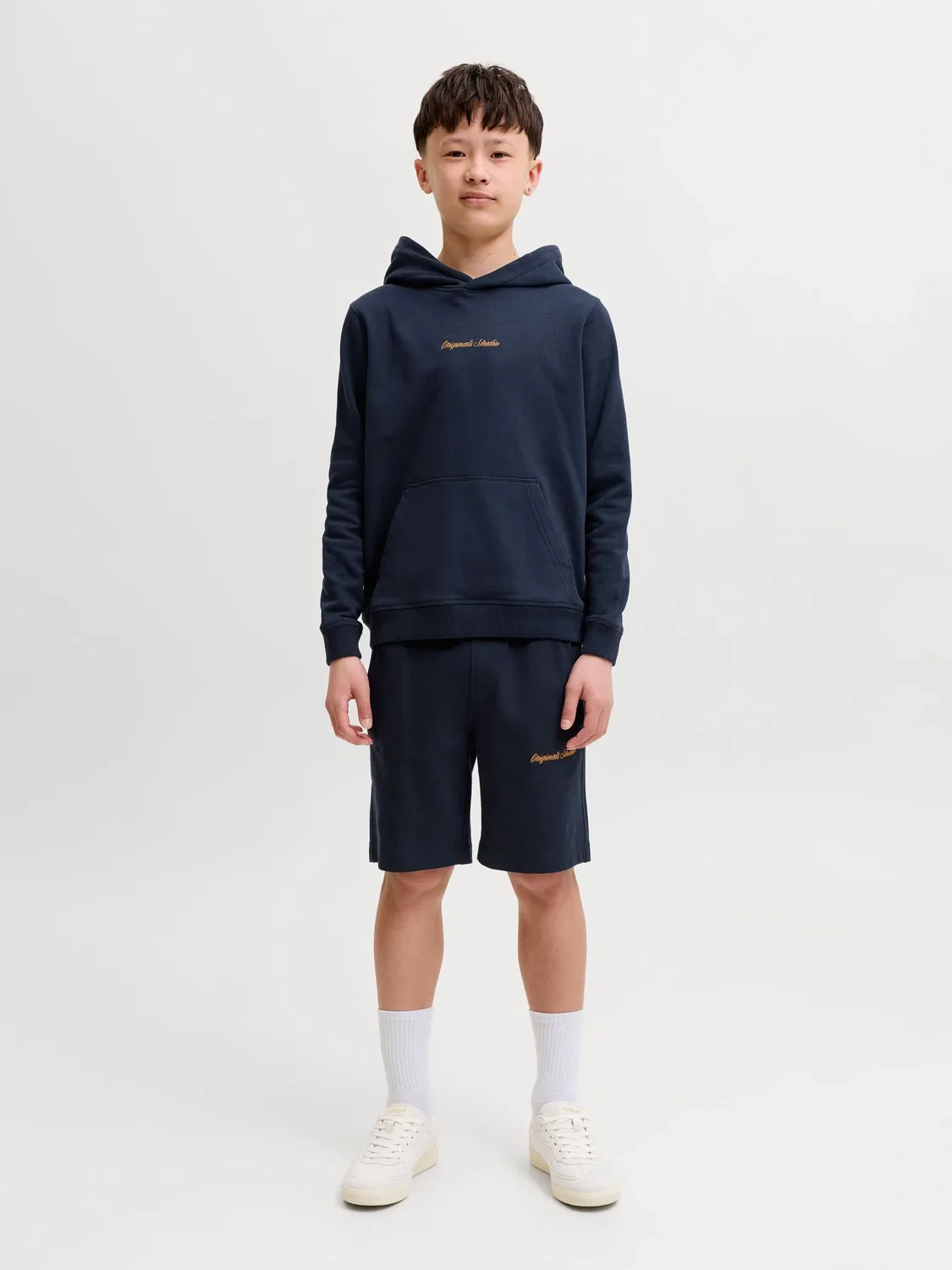 Капюшон из футера с начесом, JACK & JONES Junior, sky captain — фото 4