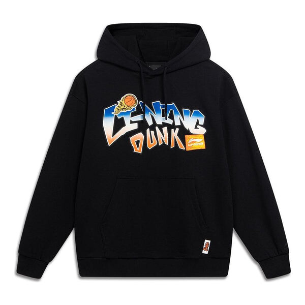 

Толстовка с капюшоном с рисунком в виде мультфильма Li-Ning, черный