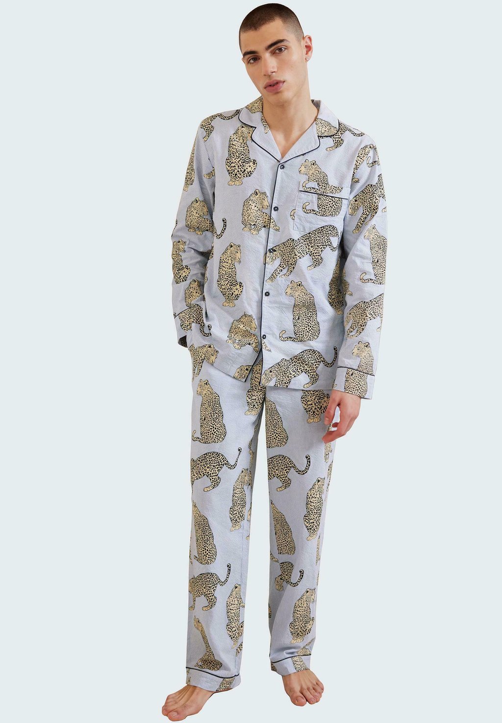

Пижамный комплект LEOPARD STRIPE SET - Pyjamas Chelsea Peers, синий
