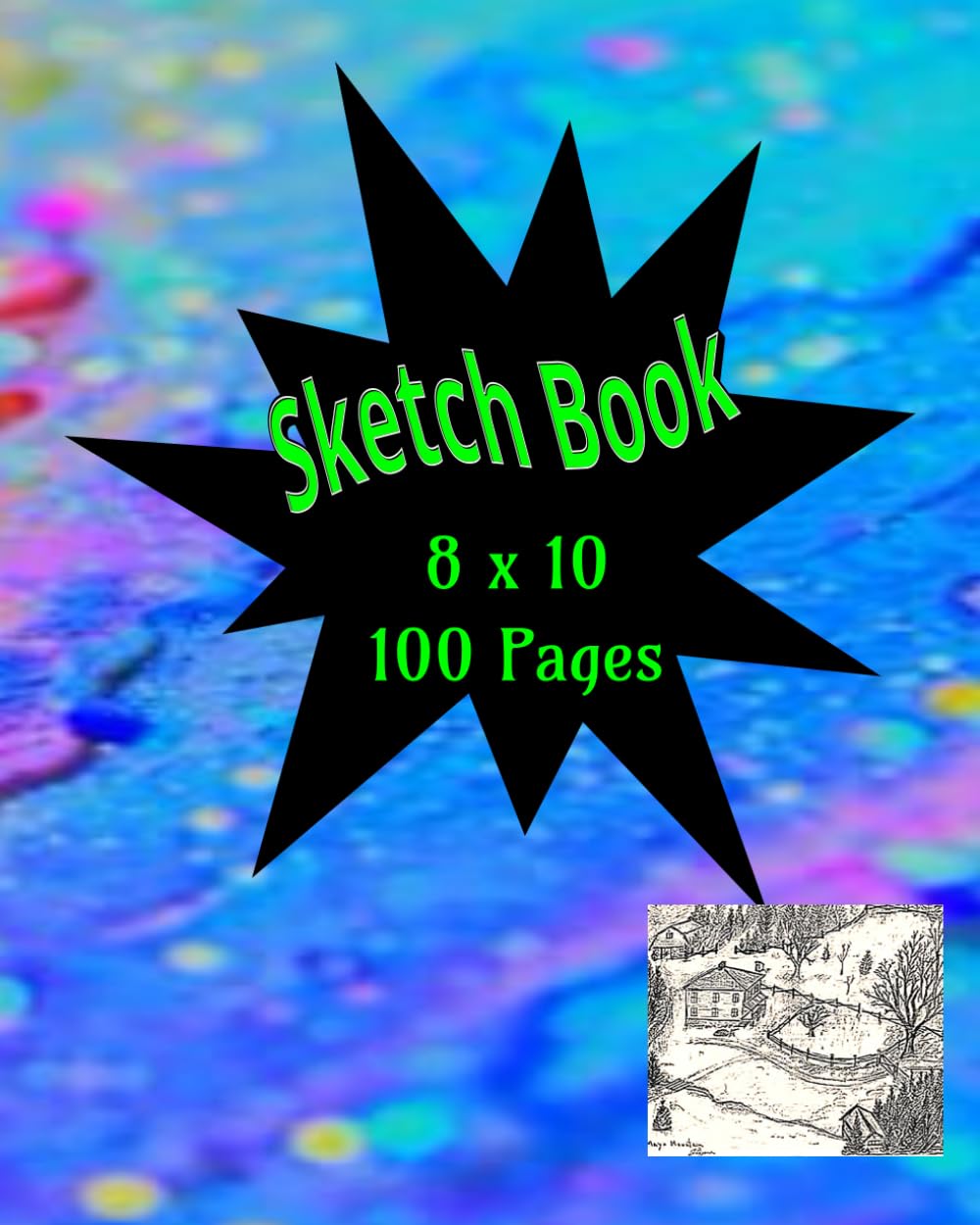 

Sketchbook Paperback Fam Design: Sketchbook Paperback 8 x 10 100 white pages