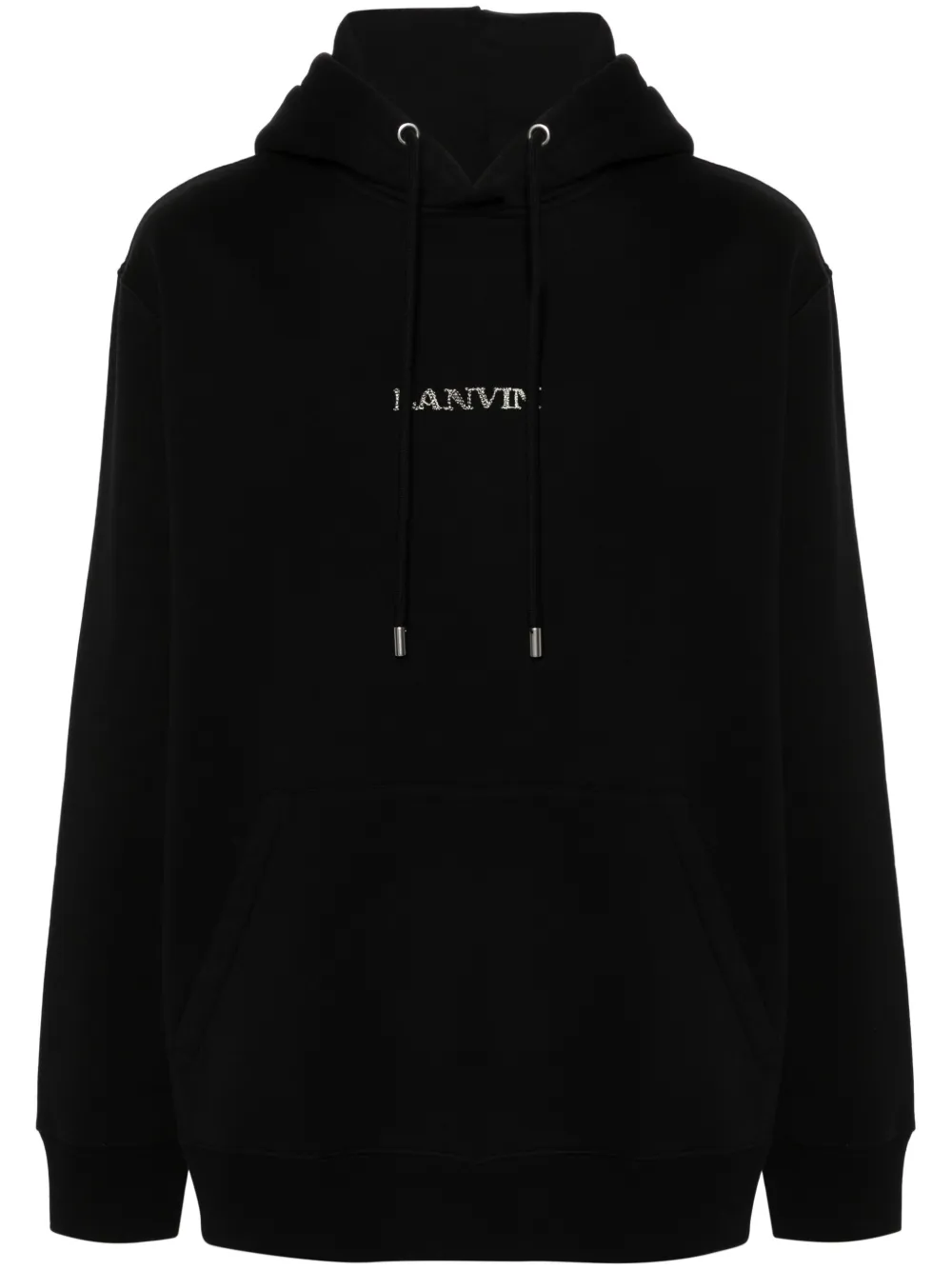 

Худи с вышитым логотипом Lanvin, черный