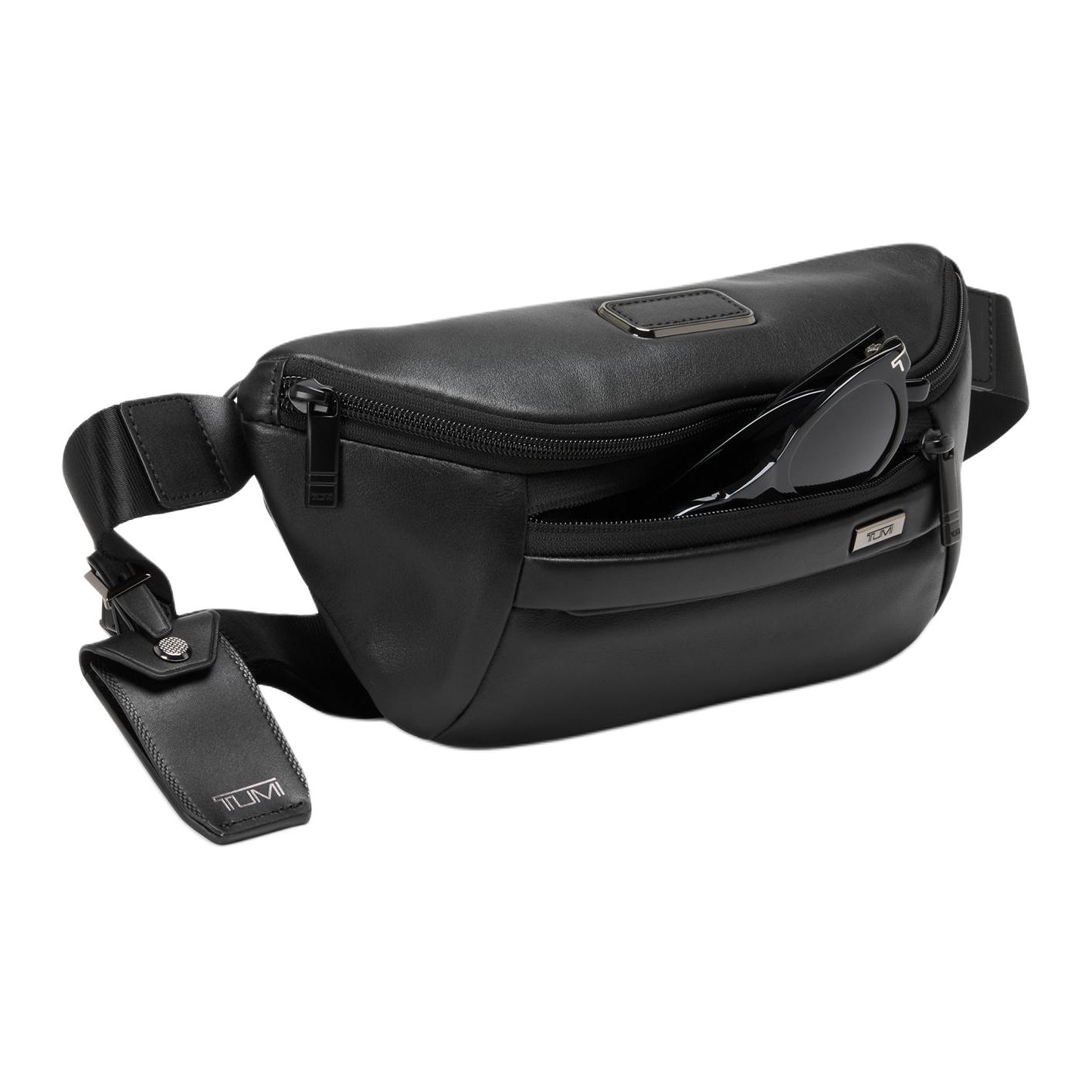 

TUMI Поясная сумка Alpha Leather для мужчин, черная