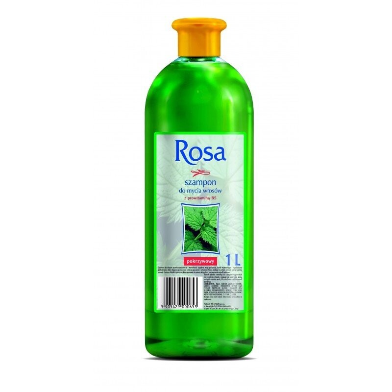 Rosa, Шампунь для мытья волос, крапива, 1 л