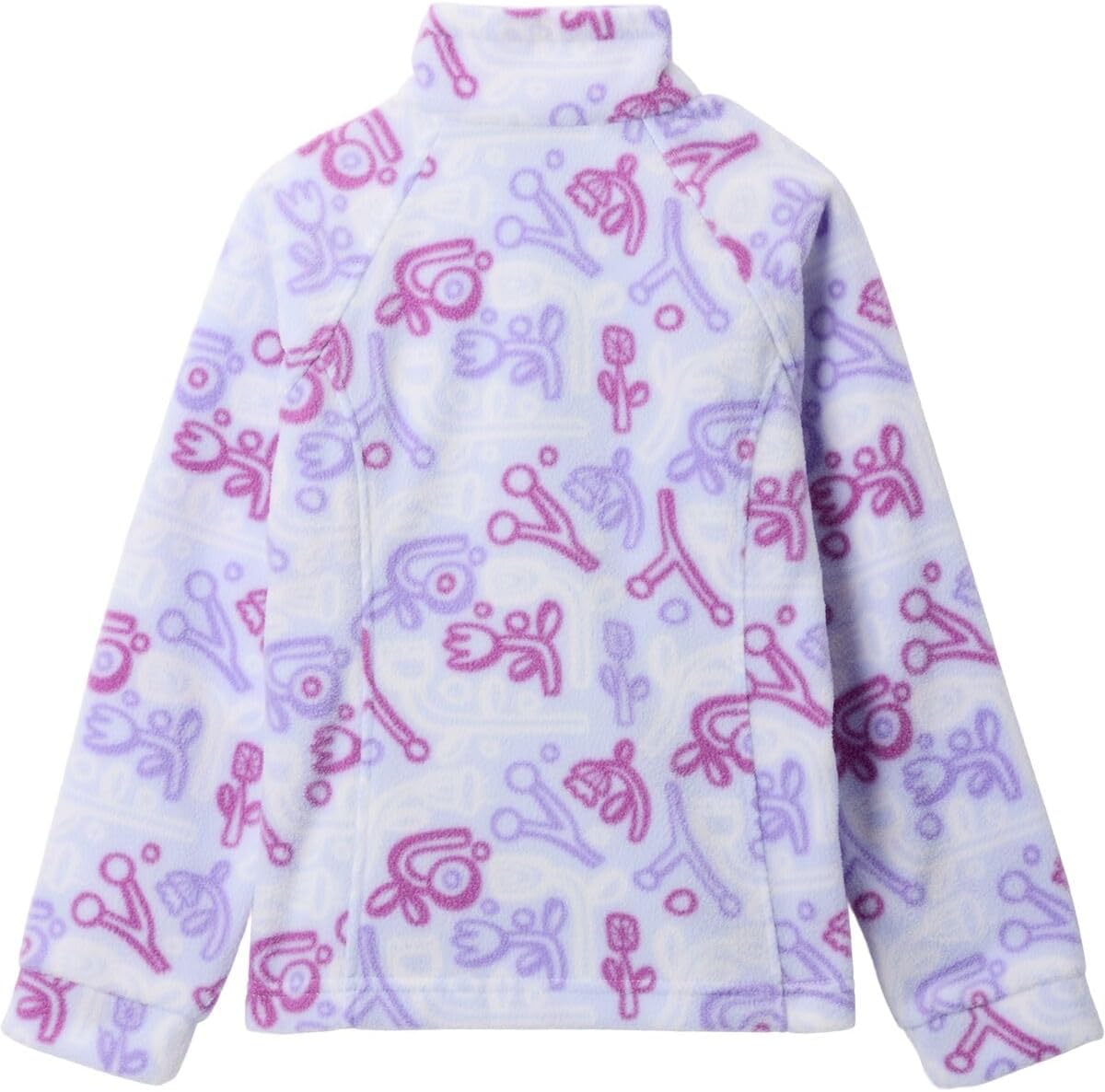 Columbia Youth Girls Benton Springs II Printed Fleece, Snowdrift Marker Made — фото 2