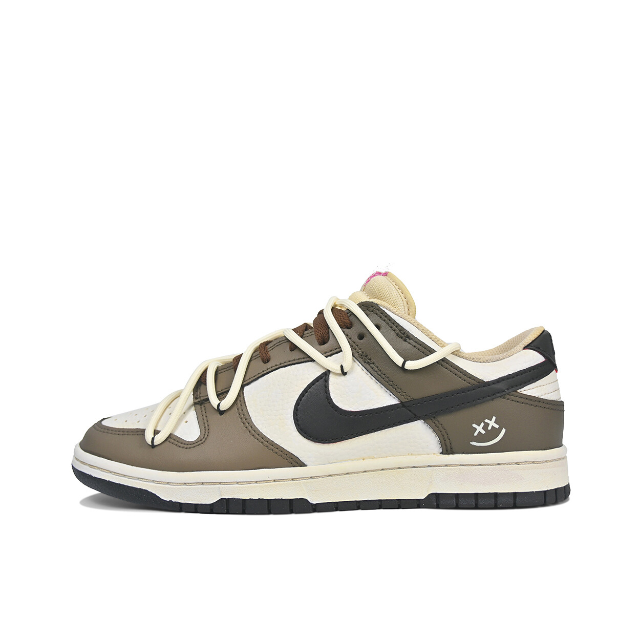 

Кроссовки Nike Dunk Skateboarding Shoes Women's Low-top Beige, цвет Coffee