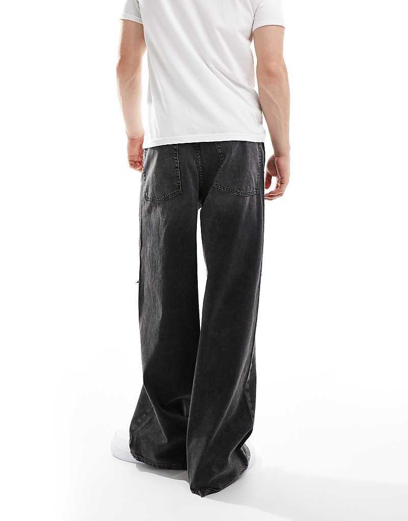 

Серые супермешковатые джинсы ASOS DESIGN