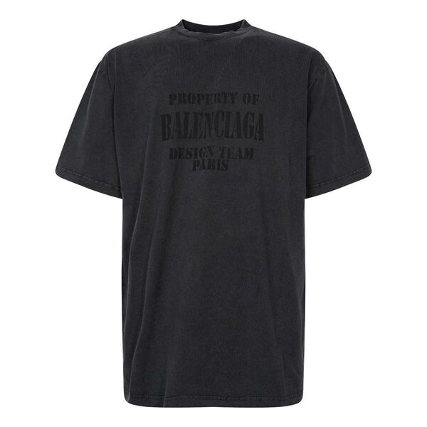 

Футболка property vintage t-shirt large fit 'washed black' Balenciaga, черный