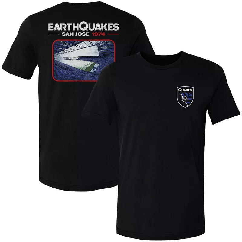 

Черная футболка San Jose Earthquakes 500 Level для взрослых с изображением сзади