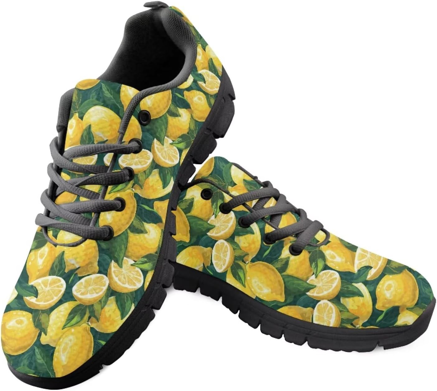 

Женские слипоны кроссовки для ходьбы, тенниса и бега, весенне-летние цветочные кроссовки, легкие Getelinseng, Lemon