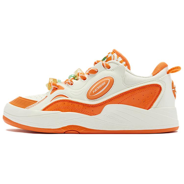 

QIAODAN Кроссовки Egg Shoes Cushioning Wear-Resistant Low-Top Skateboard Shoes Men's Lime Ivory
