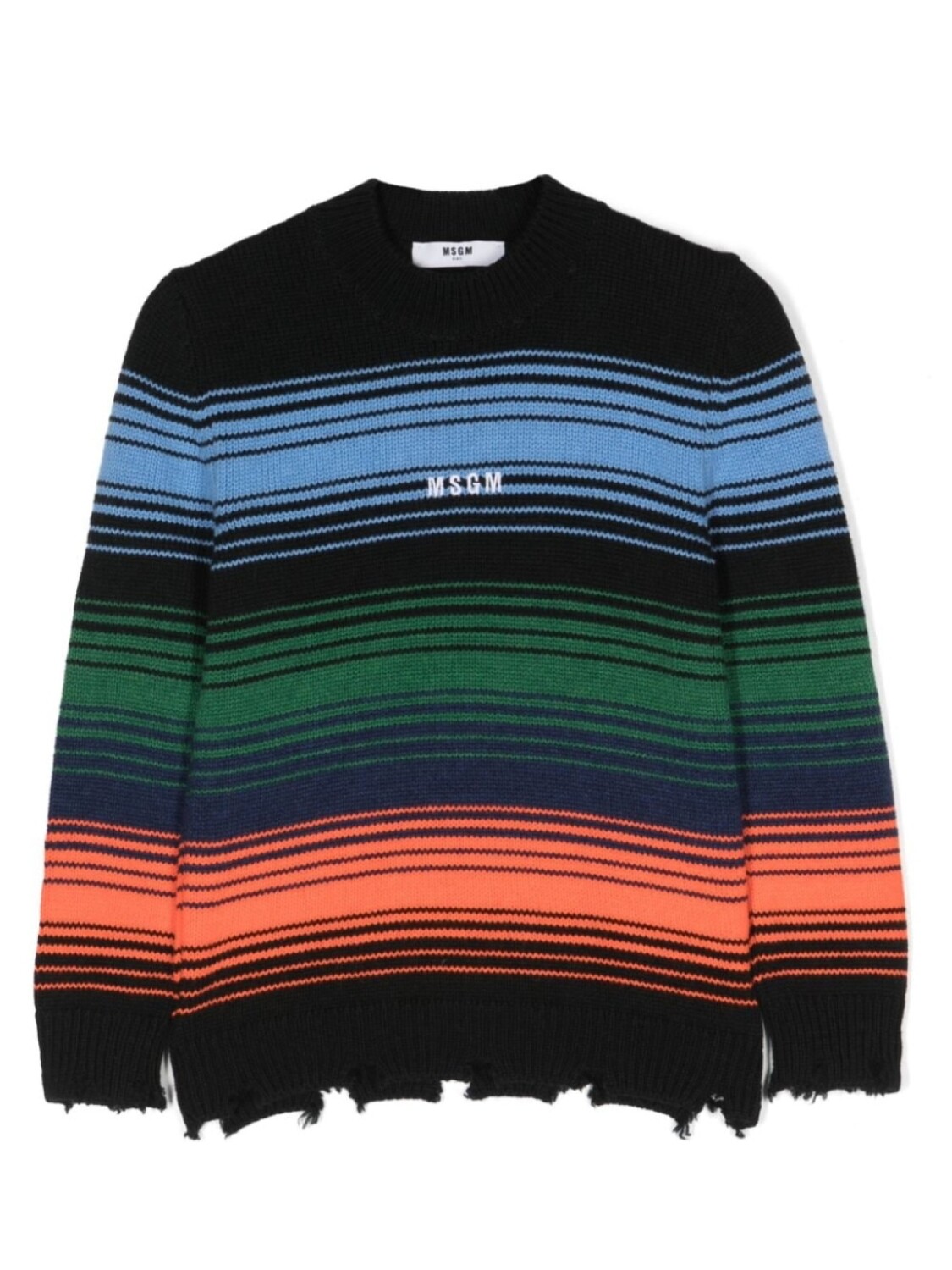 

MSGM Kids джемпер с вышитым логотипом, черный