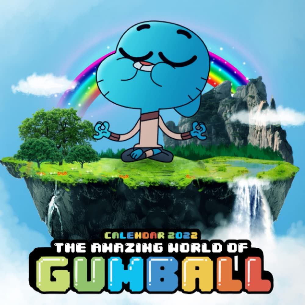 

BLUE CAT AND FRIENDS CARTOON CALENDAR 2022: October 2021 to December 2022 Squared Monthly Calendar Mini Planner with Funny Photos of Gumball And Friends (Independently published)