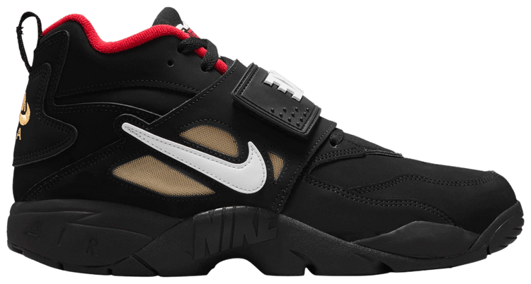 

Кроссовки Nike Air Diamond Turf Proto '92 'Black Fire Red', черный