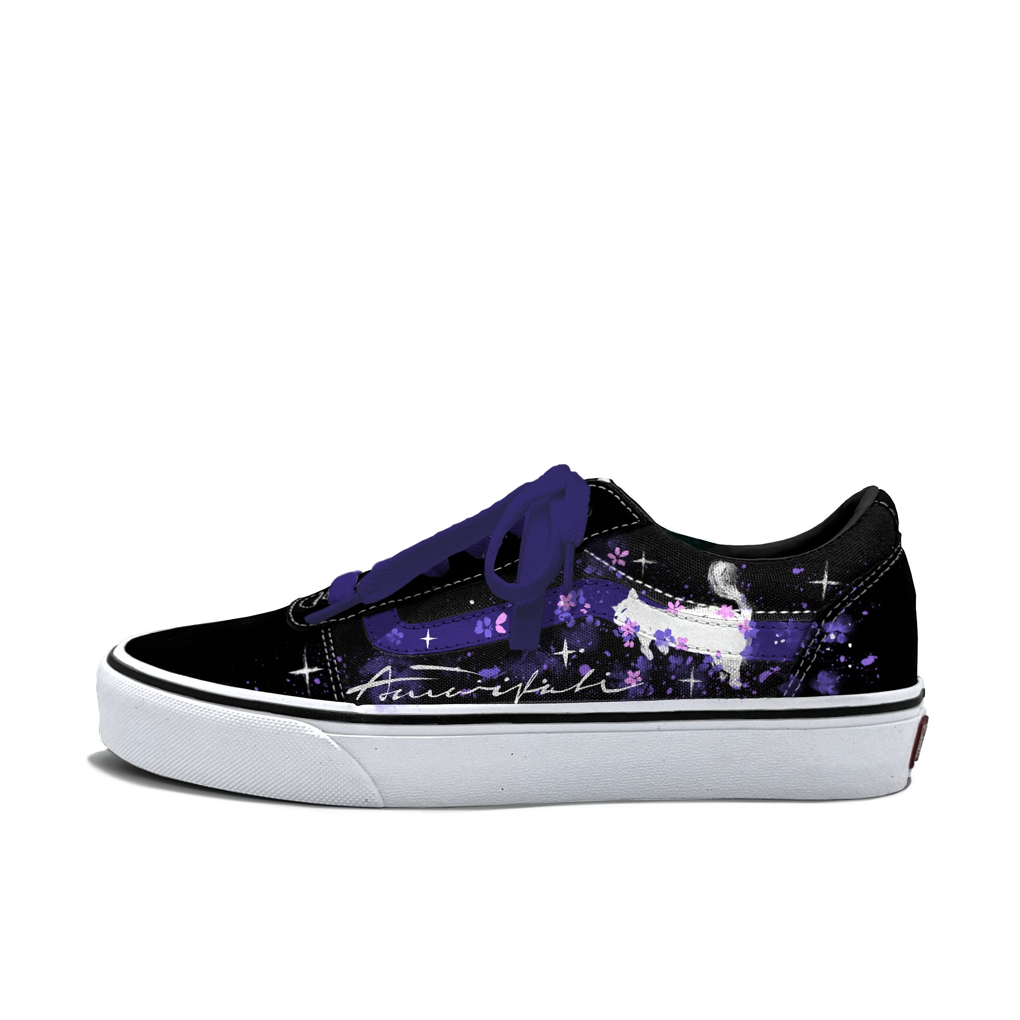 

Мужские износостойкие низкие кроссовки для скейтбординга Ward Vans, Purple