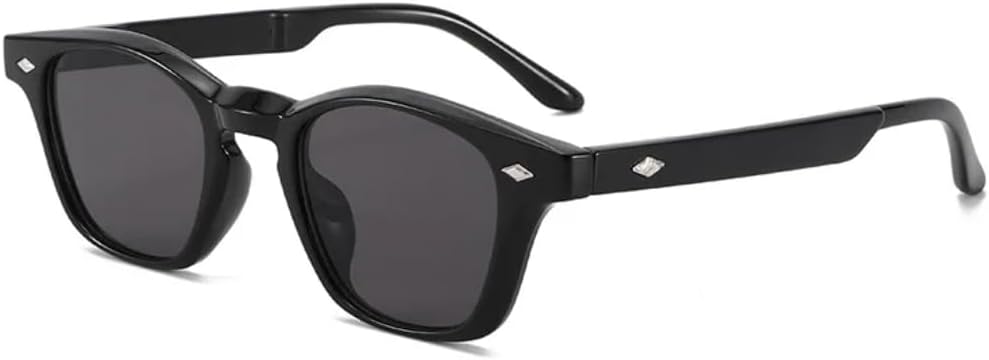 

Солнцезащитные очки с защитой от УФ-излучения UV400 | Круглая оправа с заклепками | Линзы конфетных цветов для занятий спортом на открытом воздухе и вождения DSVIGF, C1 Black