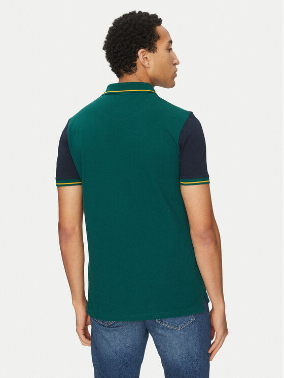 Рубашка поло стандартный крой MUP3996 U.S. Polo Assn., зеленый — фото 3