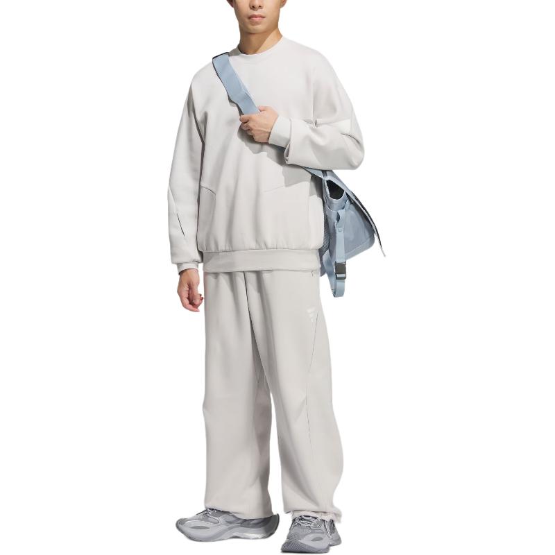 Брюки спортивные FOS SS25 KNIT TRACKSUIT BOTTOMS мужские Adidas, светло-серый — фото 3