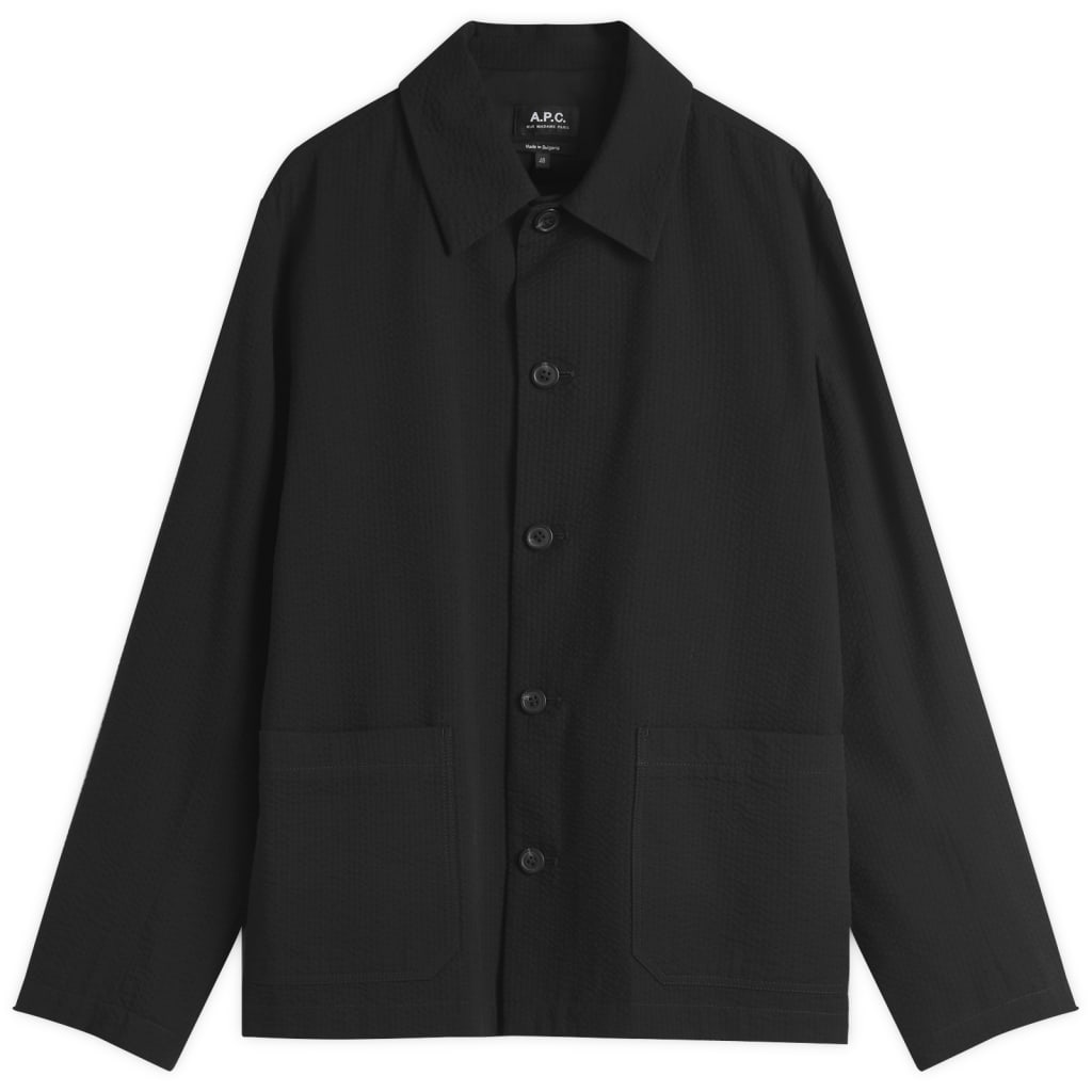 

Рабочая куртка Brest из ткани в полоску A.P.C., черный
