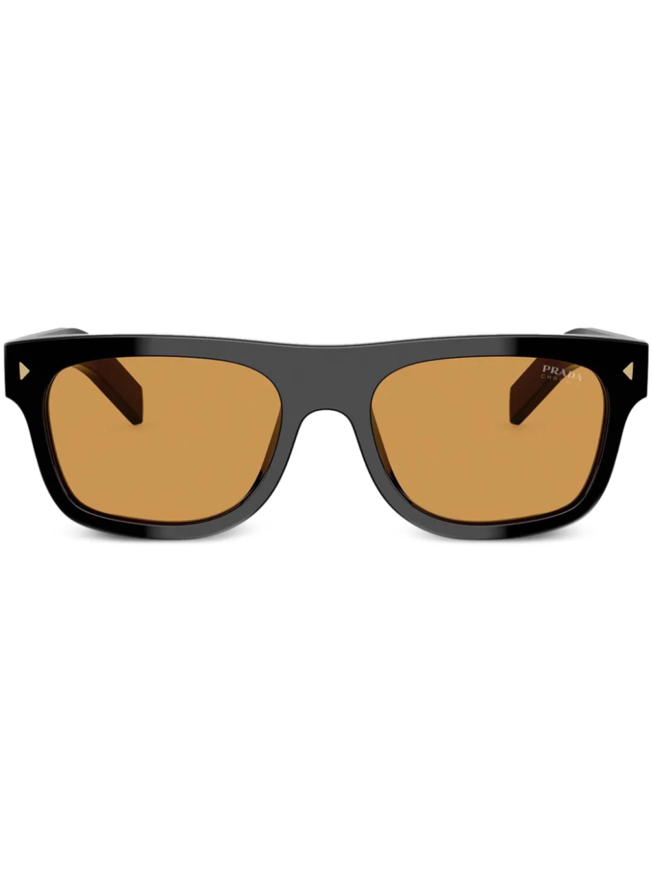 

Prada Eyewear солнцезащитные очки в прямоугольной оправе, черный