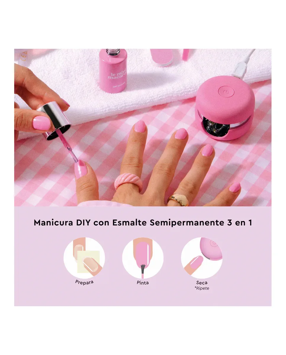 Набор для полуперманентного маникюра Bubblegum Crush Le Mini Macaron — фото 4