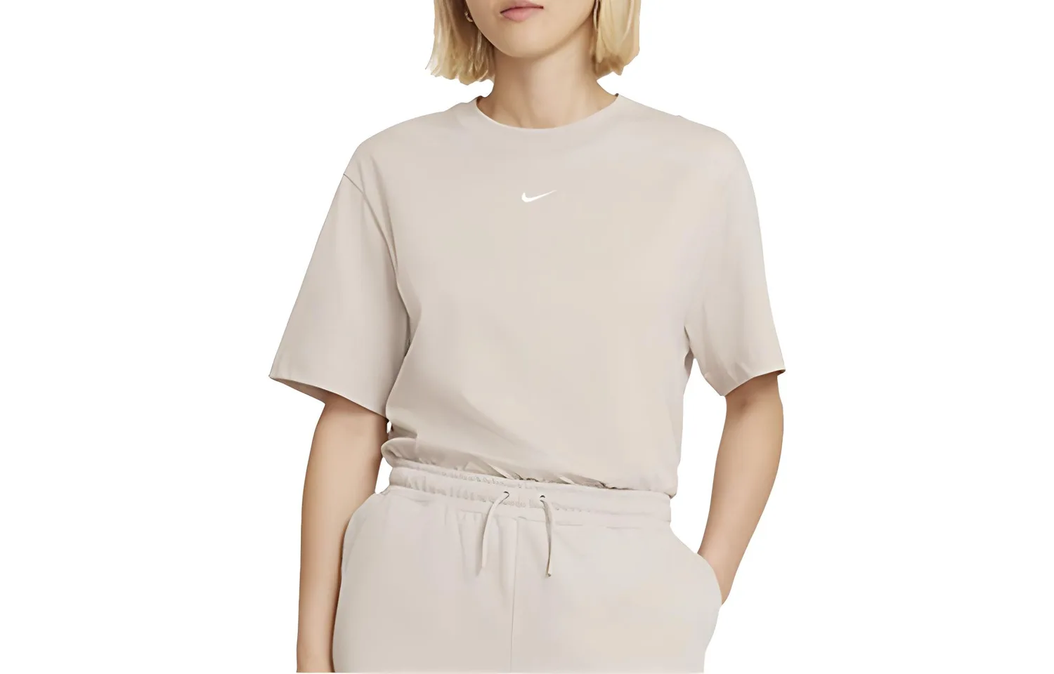 Nike Футболка женская khaki — фото 3
